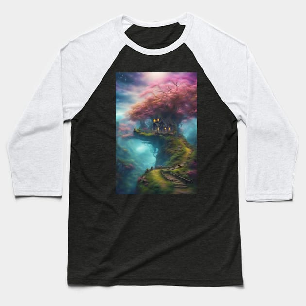 Treehouse Baseball T-Shirt by JDI Fantasy Images